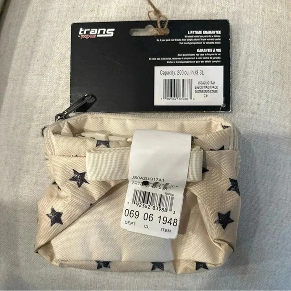 NEW JanSport JS0A2UQ17A1 Bazoo Waist Fanny Pack Bag DISTRESSED STARS Patriotic - Picture 2 of 2